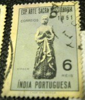 Portuguese India 1953 Virgin Missonary Art 6r - Used - Portuguese India