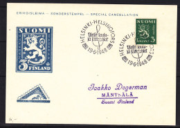 Musique - Cléf Sol - Finlande - Carte Postale De 1948 - Oblitération Spéciale - Covers & Documents