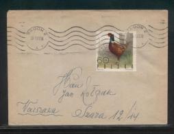 POLAND 1970 LETTER RADOM 2 TO WARSAW SINGLE FRANKING 70GR BIRDS PHEASANT - Lettres & Documents