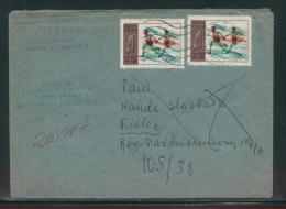 POLAND 1970 (1968) RETURNED LETTER WARSAW TO KIELCE DOUBLE FRANKING 30GR MEXICO OLYMPICS - Lettres & Documents