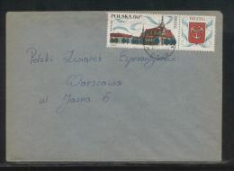 POLAND 1970 LETTER WOLSZTYN TO WARSAW SINGLE FRANKING 60GR TOURISM BRZEG - Lettres & Documents
