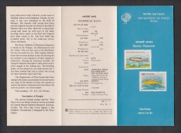 INDIA, 1991, Fauna, Endangered Marine Mammals,  Folder - Cartas & Documentos