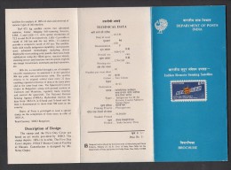 INDIA, 1991, 3 Years Of Operation Of Indian Remote Sensing Satellite-1A, Folder, Brochure - Cartas & Documentos