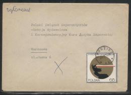 POLAND 1970 LETTER CHODZIEZ TO WARSAW SINGLE FRANKING 25TH ANNIV LIBERATION WARSAW 60GR - Lettres & Documents