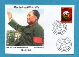 Algeria China, FDC Mao Zedong, Mao Tse-Tung, Mao Tse Tung, 55th Anniv. Diplomatic Relations Algerie Chine 2013 MNH ** - Mao Tse-Tung