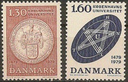 Denmark 1979. Copenhagen University. Michel 677-78 MNH. - Neufs