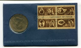 Etats - Unis USA " Bicentennial Commemorative Medal + Stamps "" 1776 - 1976 FDC / BU / UNC - Sammlungen