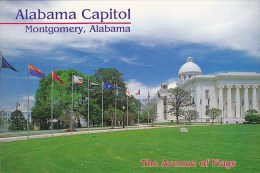 Alabama State Capitol Avenue Of Flags Montgomery Alabama - Montgomery