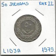 B3 Libya 50 Dirhams 1979. KM#22 - Libye