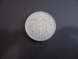 1 Franc 1922 - Belgique - 1 Franc