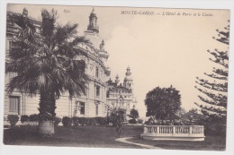 MONTE CARLO - L' HOTEL DE PARIS AVEC MUSICIENS ET LE CASINO - Hôtels