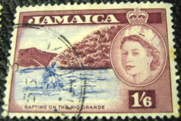 Jamaica 1956 Rafting On The Rio Grande 1s6d - Used - Jamaica (...-1961)