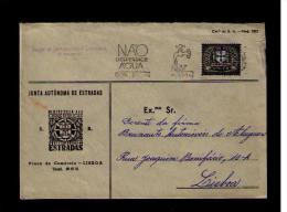 Gc1582 PORTUGAL Publicitary Official Mail Ministry Of Roads Routes Ministery "do Not Waste Water" Slogan-pmk Mailed - Agua