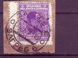 KING ALEXANDER-5 D-POSTMARK-ZAGREB-CROATIA-SHS-YUGOSLAVIA-1926 - Gebraucht