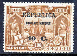 !										■■■■■ds■■ L.Marques 1913 AF#099* Surcharges On Africa 10 Cent (x8511) - Lourenco Marques