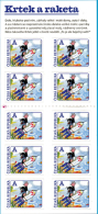 Czech Republic 2013 -   Mole And The Rocket - Movie Cartoon Character Forchildren , 10 Self-adhesive Stamps In BKL - MNH - Sonstige & Ohne Zuordnung