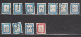 PAYS BAS  ° YT N° 11 TIMBRES TAXES - Portomarken