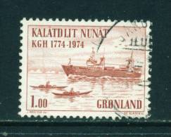 GREENLAND - 1974 Trawler And Kayaks 1k Used (stock Scan) - Usati