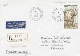 E 307/ TAAF  SUR  LETTRE RECOMMANDEE - SAINT MARTIN DE VIVIES ST PAUL AMS  -1979- - Lettres & Documents