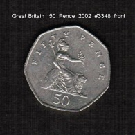 GREAT BRITAIN   50  PENCE  2002  (KM # 991) - 50 Pence