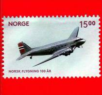NORVEGIA - NORGE - 2012 - 100 Anni Dell'aviazione Norvegese  -  Douglas DC3 - 15.00  MNH - Nuovi