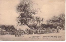 Entier Postal Congo 10 Centimes Numéro 12 - Inspection De La Force Publique à Irebu - Interi Postali