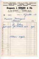 Droguerie J. Renard & Fils, Rue Gambetta, Caudry (Nord) - 1953 - Drogisterij & Parfum