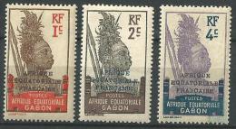 Afrique équatoriale Française Surcharge Afrique équatoriale Gabon / Gabun 1924-27 - Unused Stamps