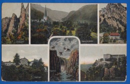 Deutschland; Bodetal Harz; Mehrbildkarte; 1922 Stempel Rübeland - Thale