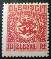 ABSTIMMUNGSGEBIETE - SCHLESWIG 1920: Mi 4, Slesvig, Plattenfehler Fleck Li. Unten, * MH - KOSTENLOSER VERSAND AB 10 EURO - Other & Unclassified