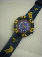 Flik Flak Boarder Crack Watch Swiss Made ~ Vintage - Other & Unclassified