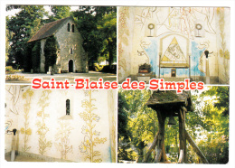 91 - Milly La Foret - La Chapelle St Blaise Des Simples "Décorée Par Jean Cocteau" - Editeur: Ballerini - Milly La Foret