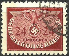 POLAND..1940..Michel # 21...used...Dienstmarken. - Algemene Overheid