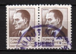 TURCHIA - 1982 YT 2355 X 2 USED - Used Stamps
