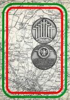 CARTOLINA ONORANZE MARTIRI 1945 PIEVE DI CENTO - Cimetières Militaires