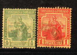 Trinidad & Tobago 1913 Britannia 2v Used - Trinidad & Tobago (...-1961)