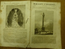 28 Nov. 1833 MAGASIN UNIVERSEL: Un Vaisseau (navire) Frappé Par La Foudre;VENISE ;Paris Au 16e Siecle - 1800 - 1849