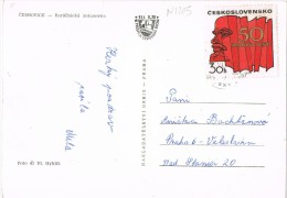 6560. Postal CERNOVICE (Checoslovaquia) 1971 A Praha - Briefe U. Dokumente