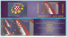 2013 CROATIA HRVATSKA CROAZIA UNION  EUROPA CEPT BANDIERA BOOKLET MNH OFERTA LIMITATA - Sonstige & Ohne Zuordnung