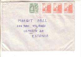 GOOD YUGOSLAVIA Postal Cover To ESTONIA 1981 - Good Stamped: City Views - Covers & Documents