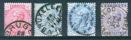 N° 38-41 Obl - 1883 - 1883 Leopold II