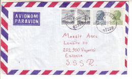 GOOD YUGOSLAVIA Postal Cover To ESTONIA 1980 - Good Stamped: City View ; Tito - Covers & Documents