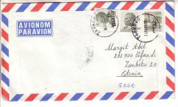 GOOD YUGOSLAVIA Postal Cover To ESTONIA 1981 - Good Stamped: City View ; Tito - Covers & Documents