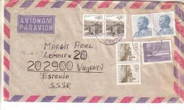 GOOD YUGOSLAVIA Postal Cover To ESTONIA 1983 - Good Stamped: City View ; Tito ; Monument - Covers & Documents