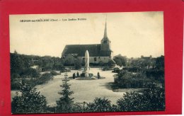 BRINON SUR SAULDRE 1923 JARDINS PUBLICS EGLISE CARTE EN TRES BON ETAT - Brinon-sur-Sauldre