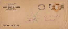 Canada Postal Stationery Ganzsache Entier Private Print EMCO Circular MARK STAMP Co., TORONTO Terminal Station Cover - 1903-1954 Rois