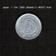 JAPAN    1  YEN   1989  (AKIHITO 1---HEISEI PERIOD)  (Y # 95.1) - Japan