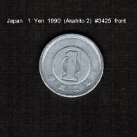 JAPAN    1  YEN   1990  (AKIHITO 2---HEISEI PERIOD)  (Y # 95.2) - Japon