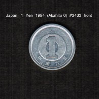 JAPAN    1  YEN   1994  (AKIHITO 6-HEISEI PERIOD)  (Y # 95.2) - Japon