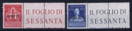 Italy  AMG FTT, Sa 52-53 , Mi 76-77 MNH/**, Signed/signiert/ Approvato Müller Basel, Hinged At Border - Mint/hinged